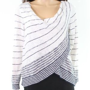 Black and White Cowl Neck Sweater
